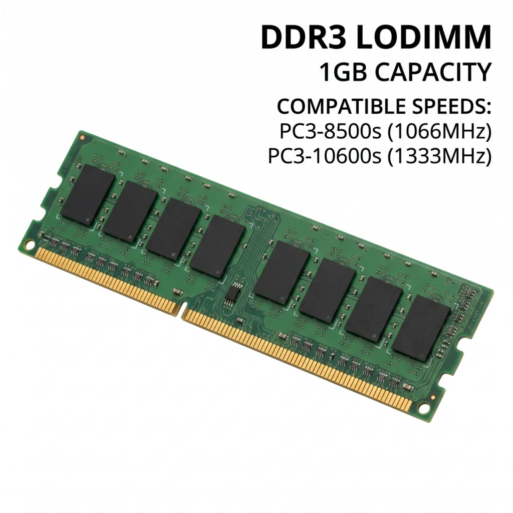 DDR3 DRAM Lodimm 1GB