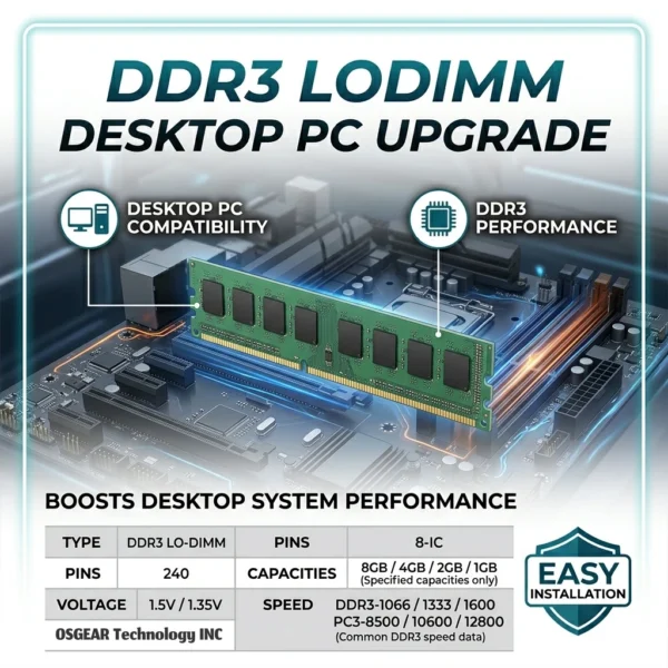 DDR3 DRAM Lodimm