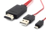 Micro USB 5pin to HDMI cable