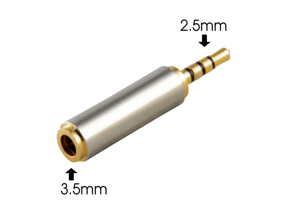 2.5mm to 3.5mm Headphone Jack Adapter