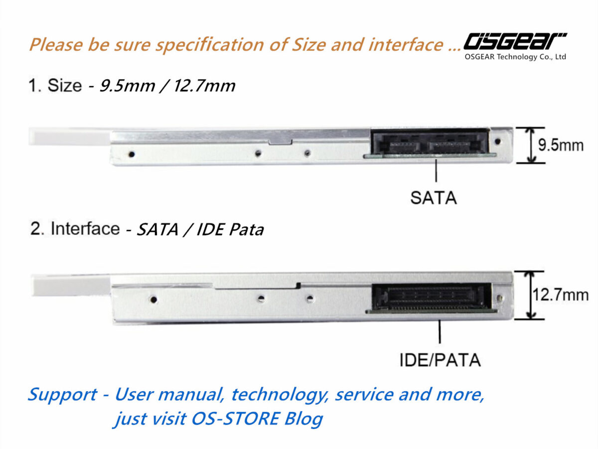 12.7mm SATA HDD to IDE ODD