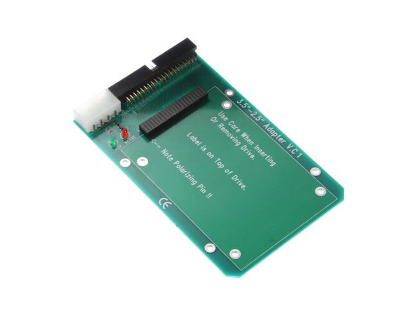 44pin 2.5" Laptop IDE HDD to Desktop 40pin 3.5" Adapter