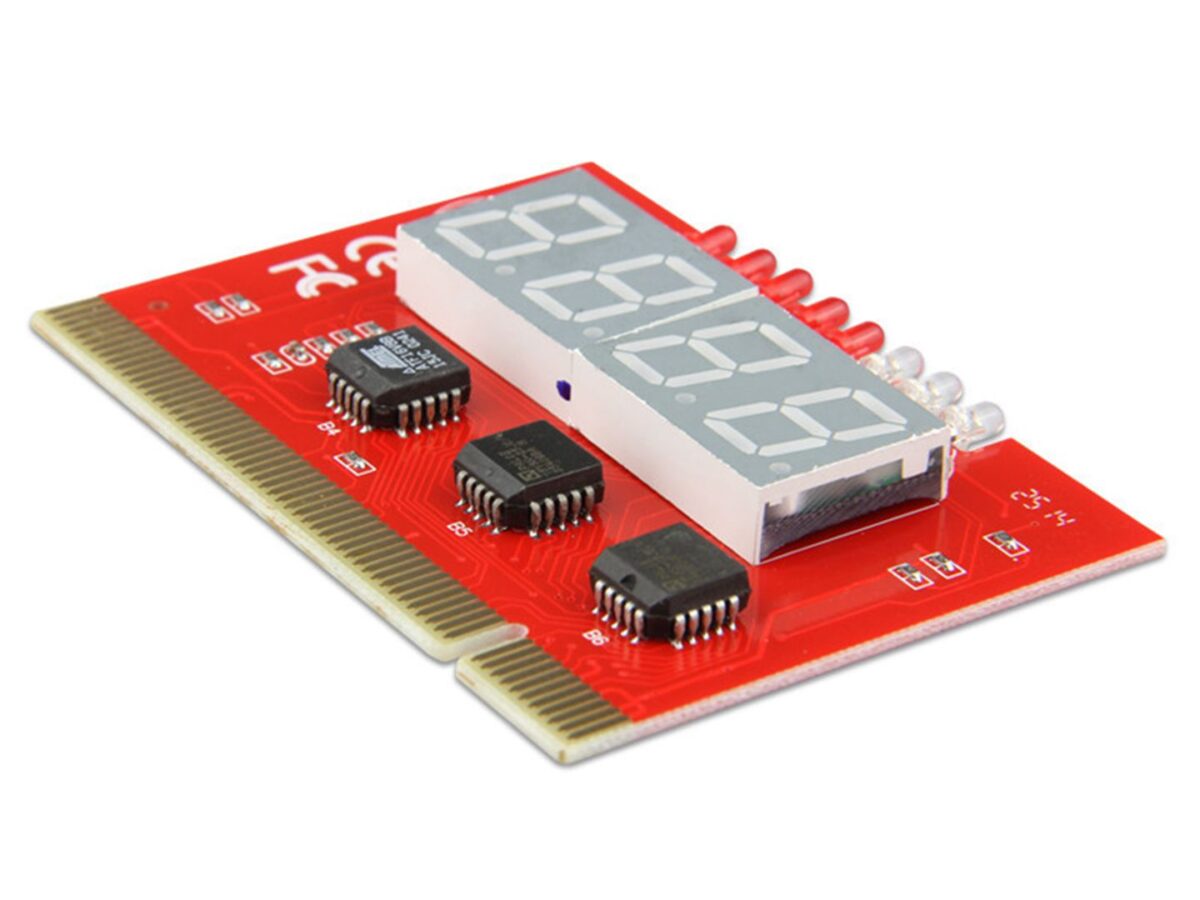 4 Bit Computer Fault Analysis Diagnosis Card