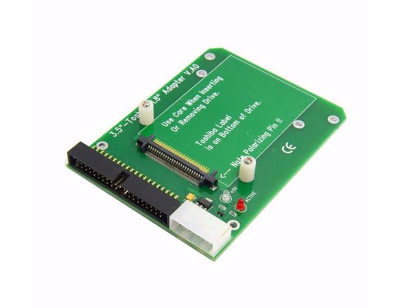 50pin 1.8" Toshiba Micro Drive CF to 3.5" 40pin IDE Desktop HDD Adapter Card