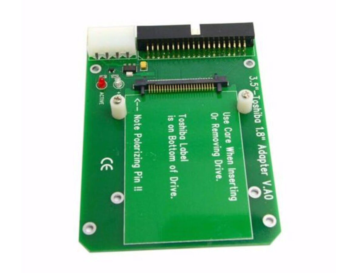 50pin 1.8" Toshiba Micro Drive CF to 3.5" 40pin IDE Desktop HDD Adapter Card