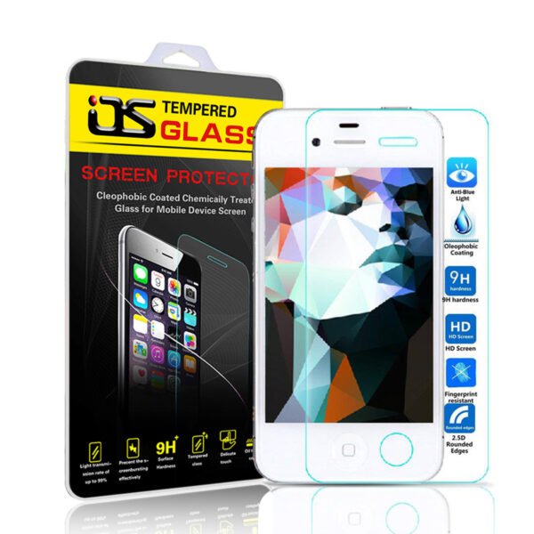 OS Anti Blu-RayTempered Glass for Apple iPhone 4 4s