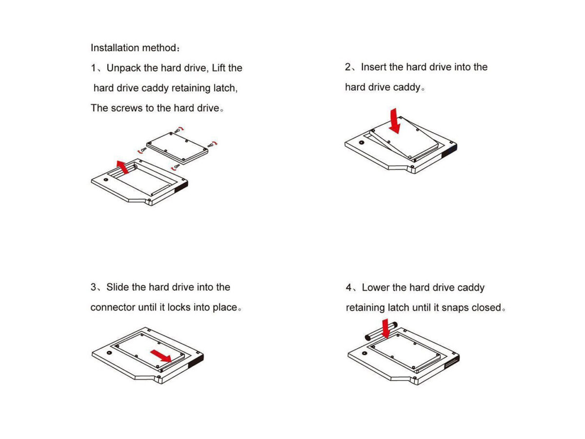 9.5mm SATA HDD Caddy