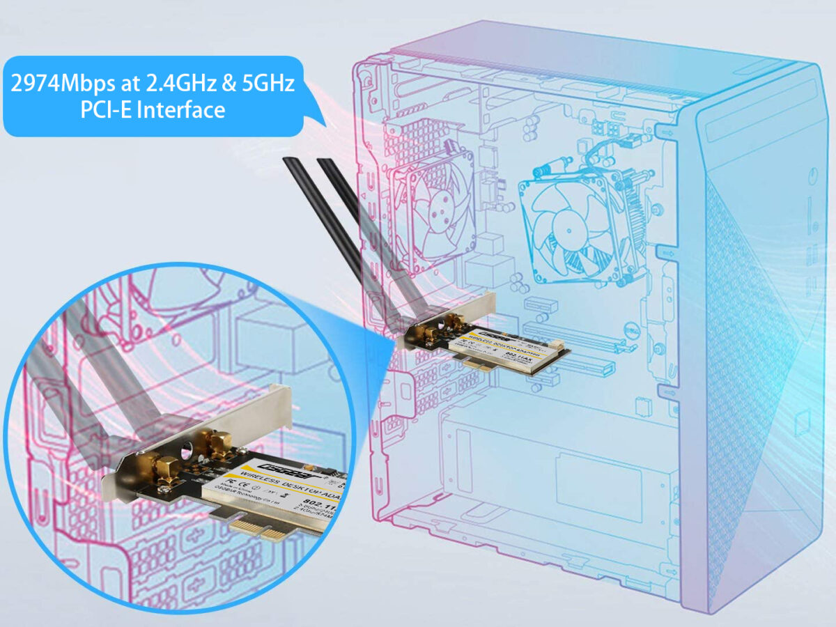 PCIe wifi adapter 802.11ax