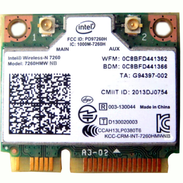 intel 7260HMW NB