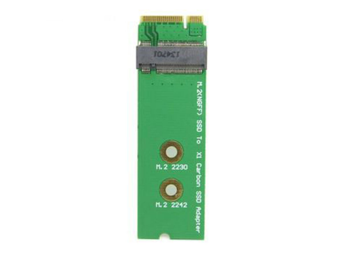 Mini PCI-E 2 Lane 30mm 42mm SSD to Lenovo ThinkPad 1 Adapter