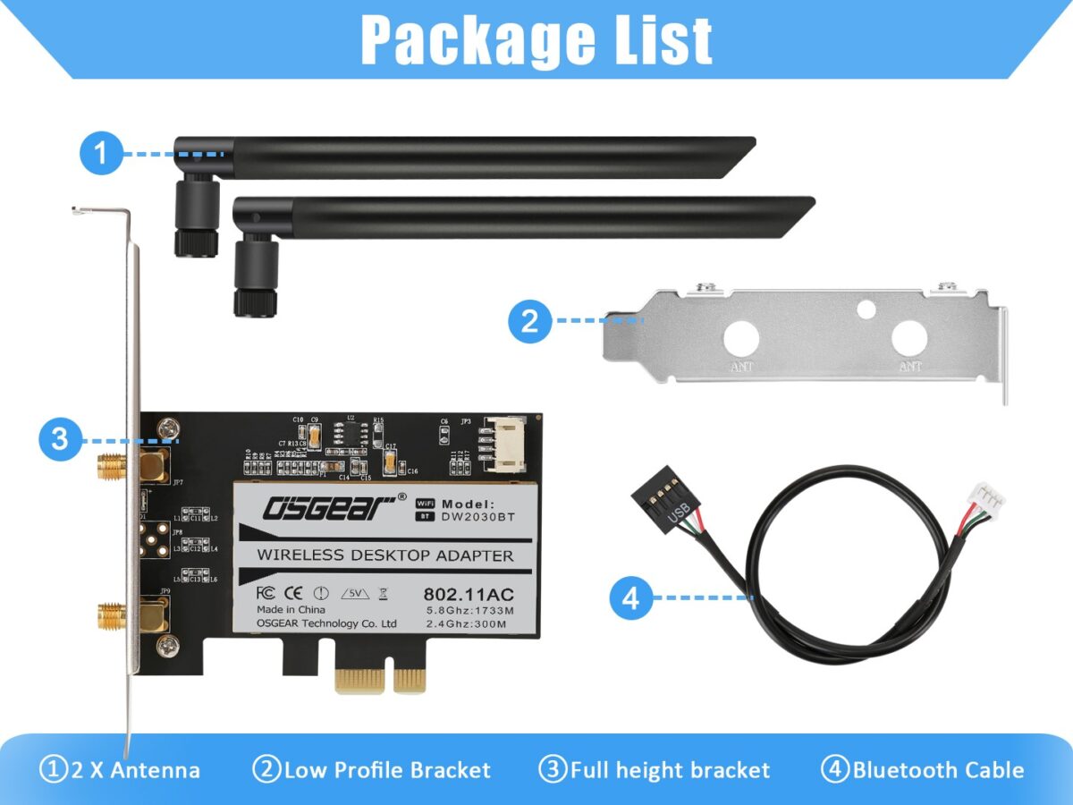 DW2030BT Wireless PCIE Card