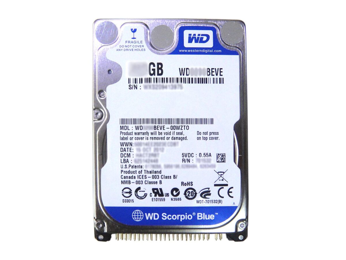 WD WD3200BEVE 2.5" 320GB HDD