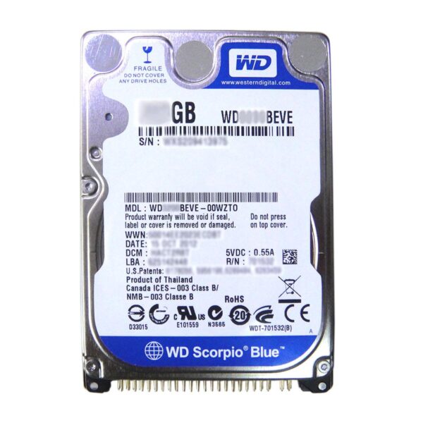 WD WD3200BEVE 2.5" 320GB HDD