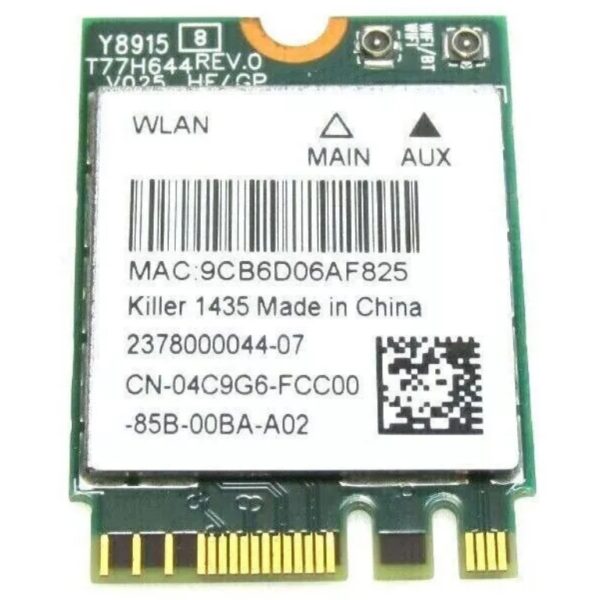 DELL Killer 1435 097FXP 0VCXN 04C9G6 Qualcomm Atheros QCA6174A QCNFA344A NGFF M.2 Wireless WIFI Card BT4.1 Laptop 802.11AC 867Mbps